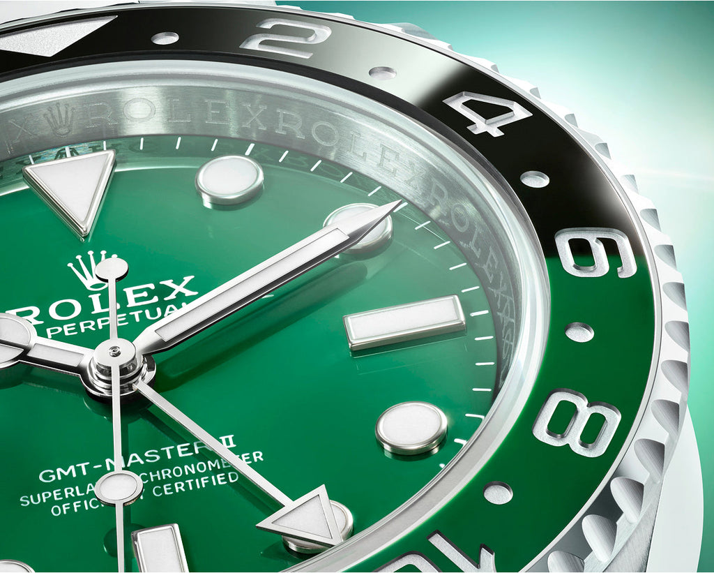 Rolex new watches 2025, GMT-Master II green Cerachrom dial - Fink's Jewelers