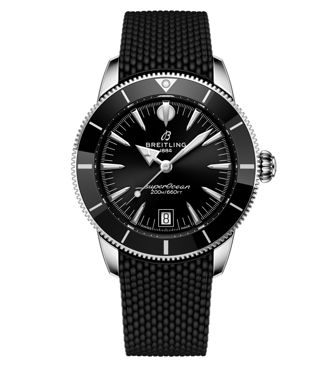 BREITLING ブラック ラバーベルト 新品)BREITLING ブライトリング スーパーオーシャン ブラック