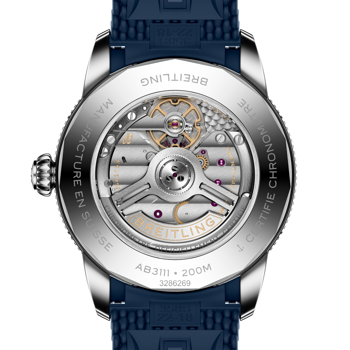 Breitling Superocean Heritage B31 Blue Rubber Strap | Fink's