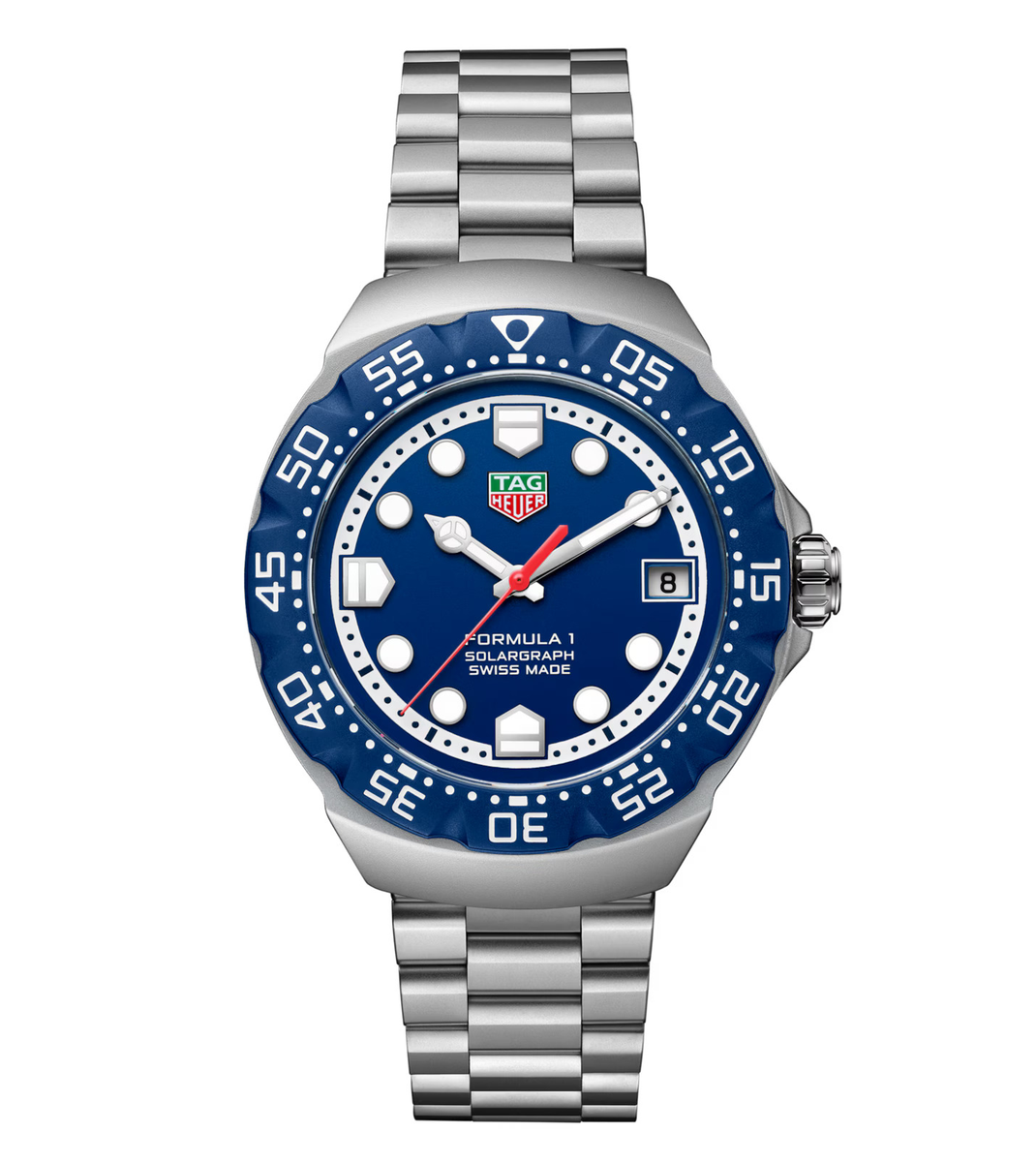 TAG HEUER Formula 1 時計 TAG Heuer Formula 1 Solargraph Watch with Blue Dial | Fink's