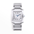 Steel Cartier Tank Française Watch with Silvered Dial