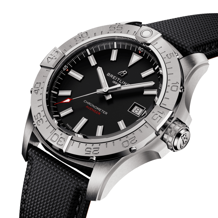 Breitling Avenger Automatic 42mm Watch Black Strap | Fink's