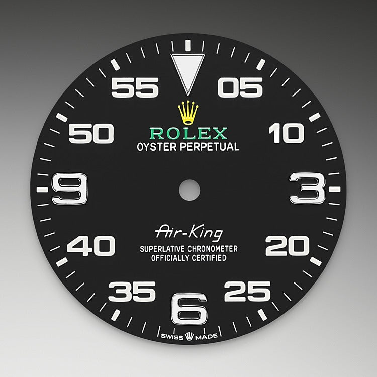 Black Dial on Rolex Air-King in Oystersteel - M126900-0001 at Fink's Jewelers