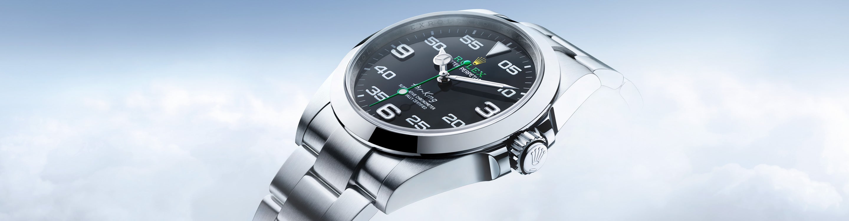 Rolex Air-King in Clouds at Fink's Jewelers