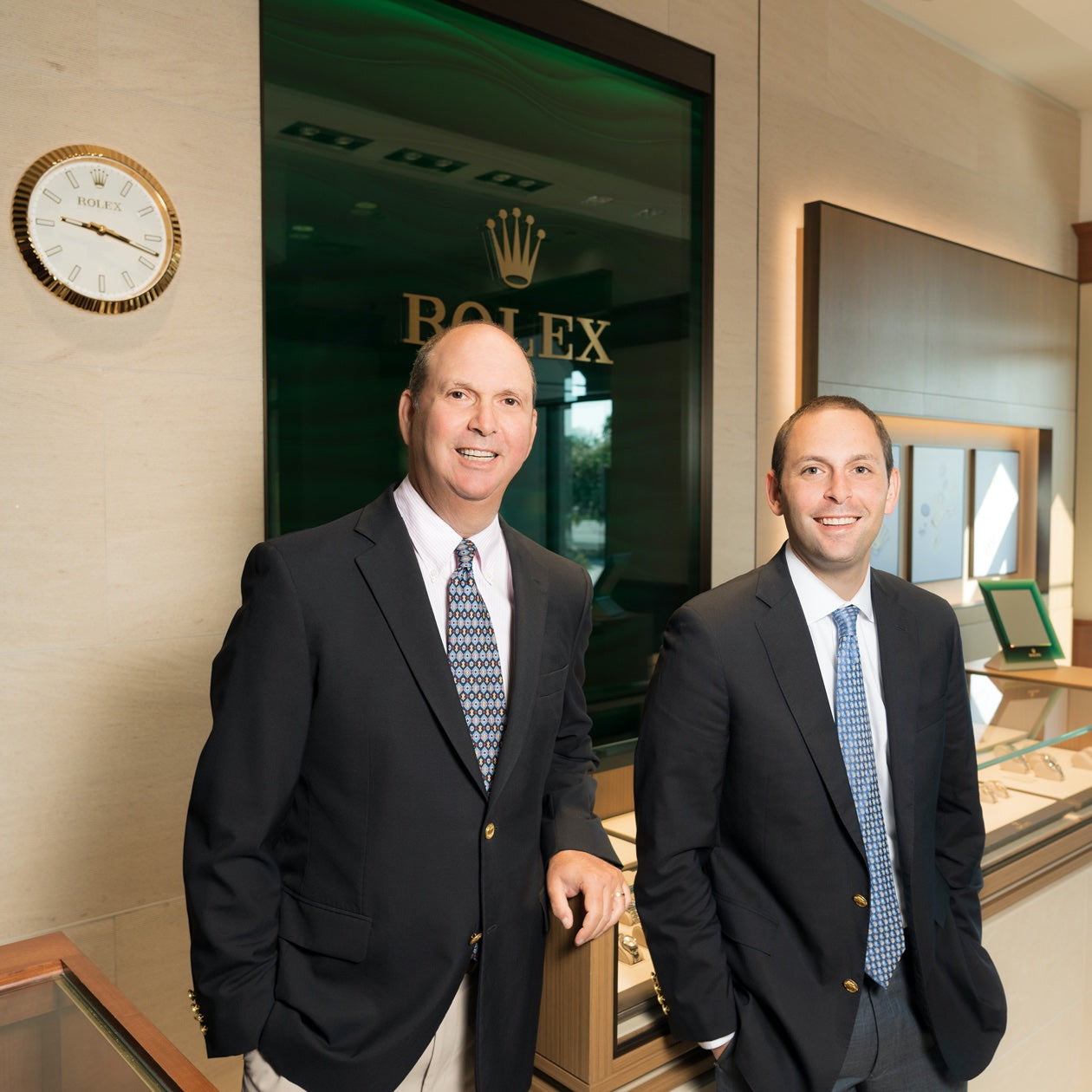 Fink's Jewelers owners at Rolex Counter