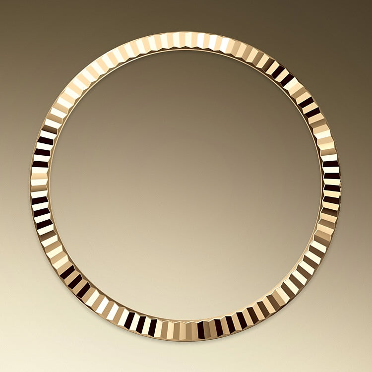 Fluted Bezel on Rolex Day-Date 36 in Yellow Gold - M128238-0069 at Fink's Jewelers