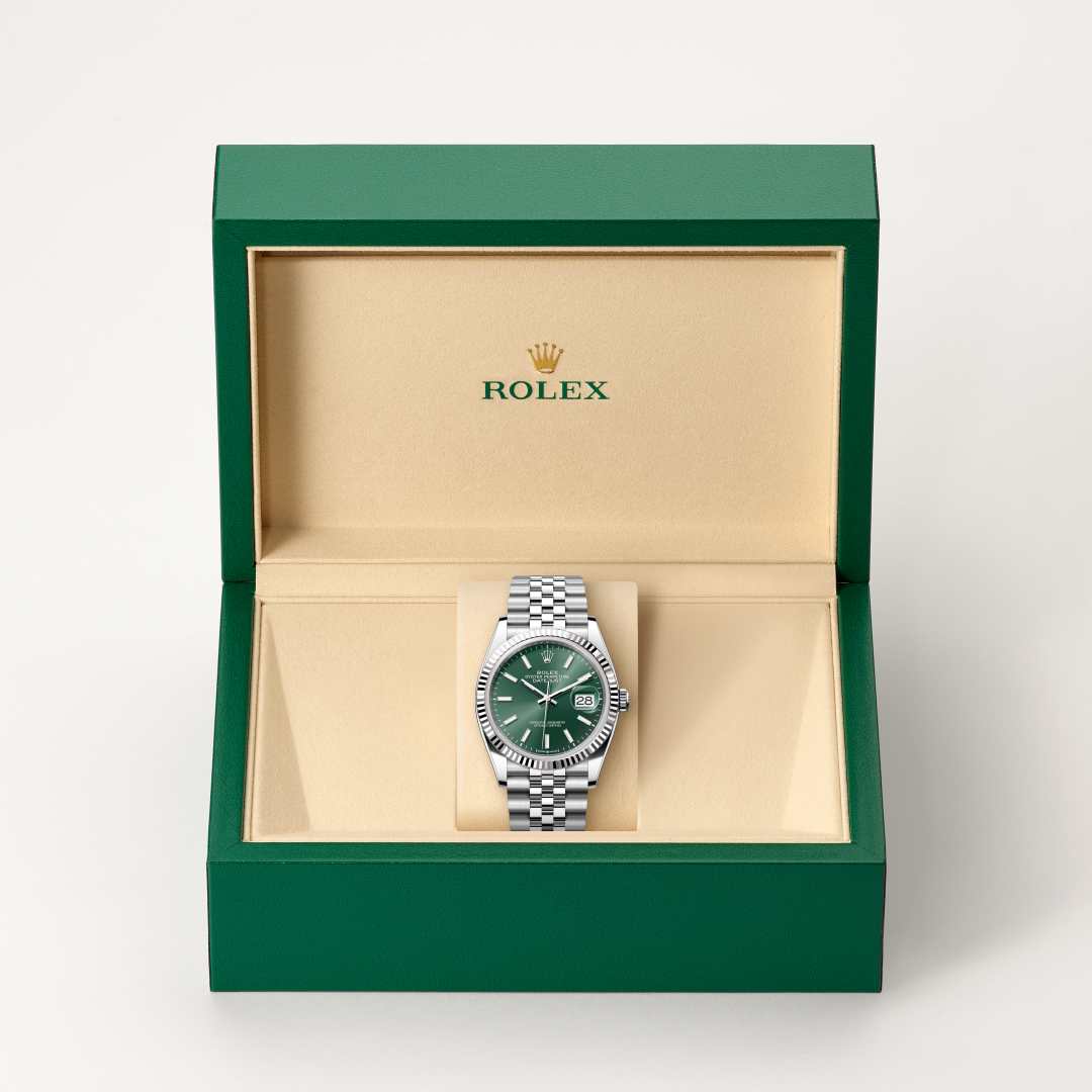 Rolex Datejust in White Rolesor - combination of Oystersteel and