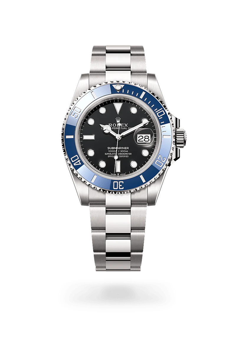 Rolex Submariner Date in White Gold, m126619lb-0003 Upright with Shadow - Fink's Jewelers