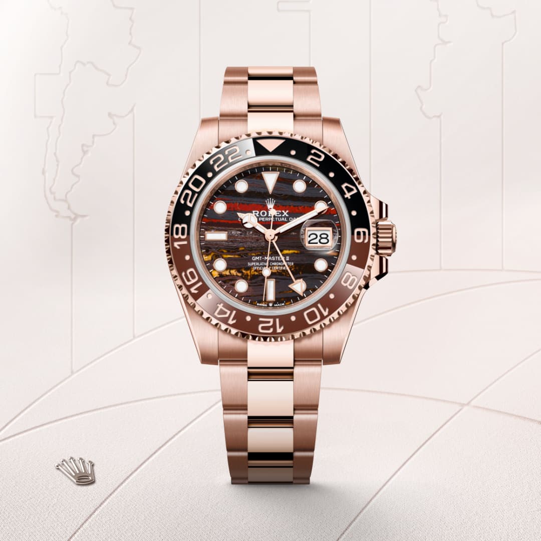 Rolex GMT-Master II in 18 ct Everose gold, M126715CHNR-0002