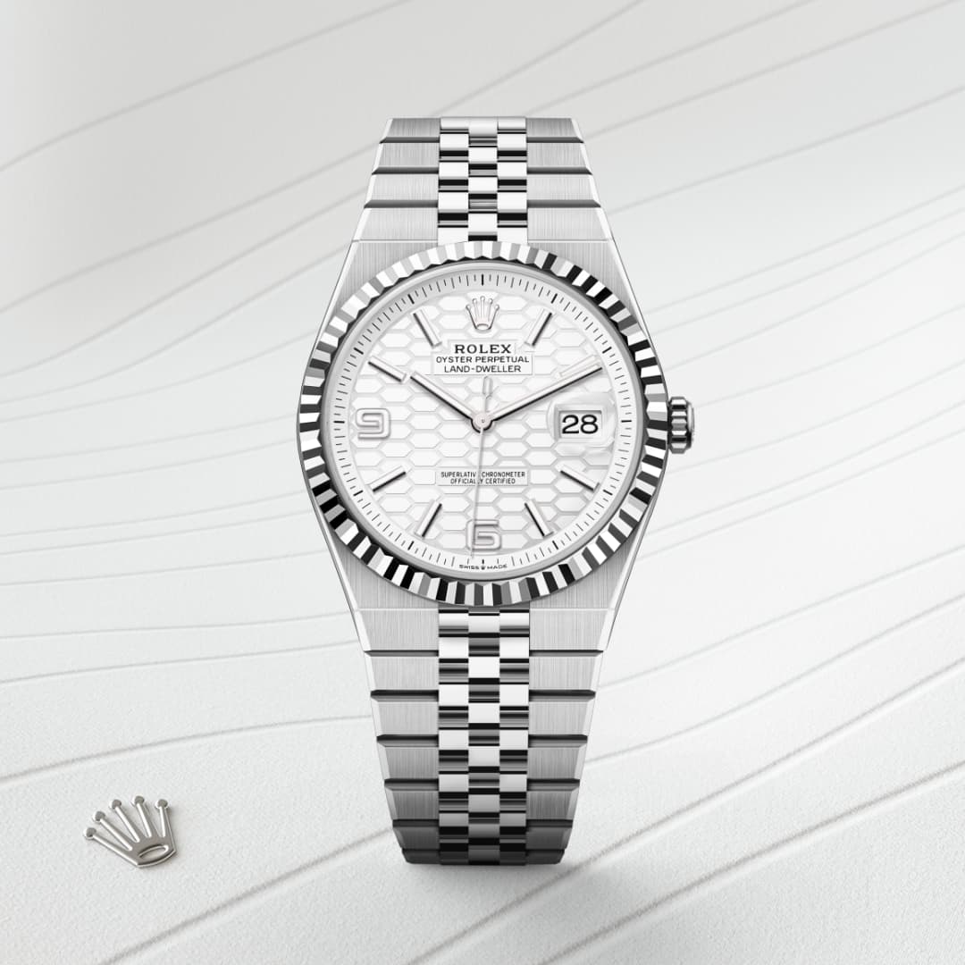 Rolex Land-Dweller 40 in White Rolesor, M127334-0001