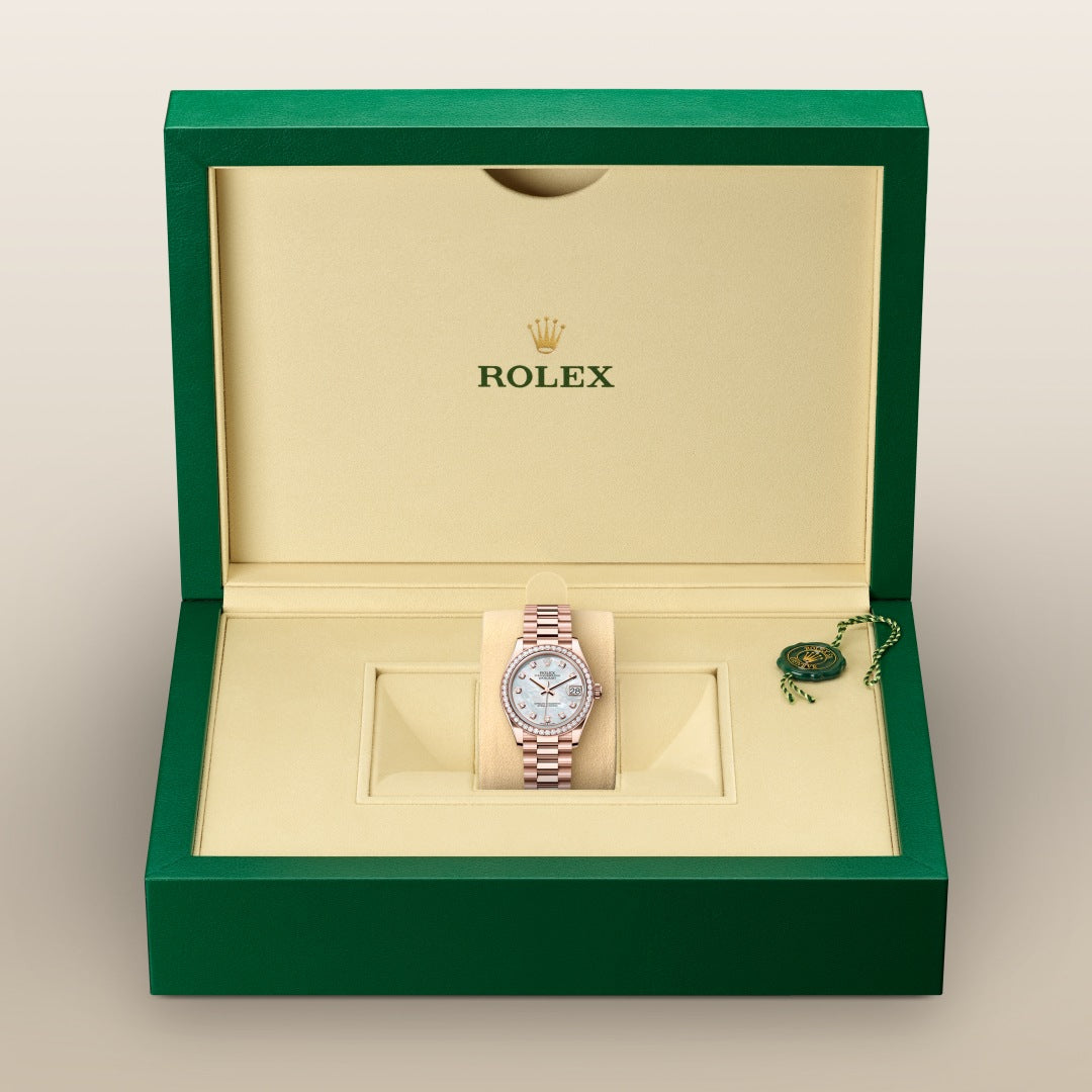 Rolex Datejust Everose Gold and Diamonds, M278285RBR-0005