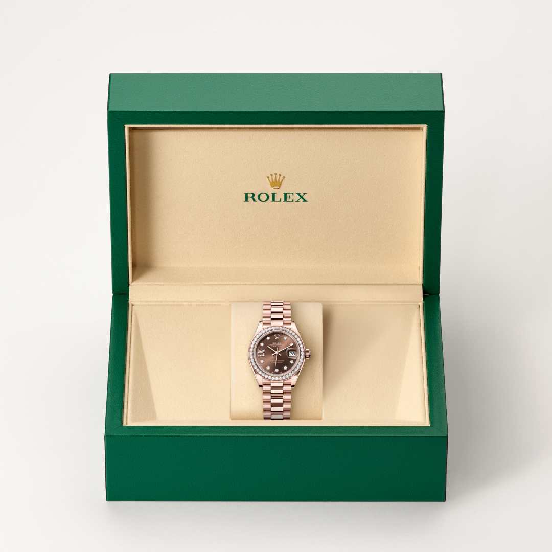 Rolex Lady-Datejust in 18 kt Everose gold, M279135RBR-0001