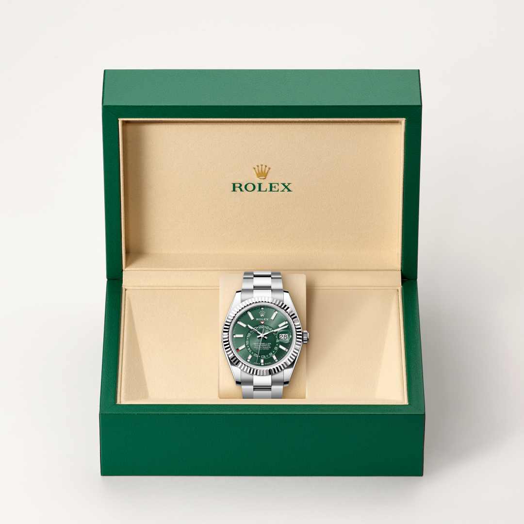 Rolex Sky-Dweller in White Rolesor - combination of Oystersteel