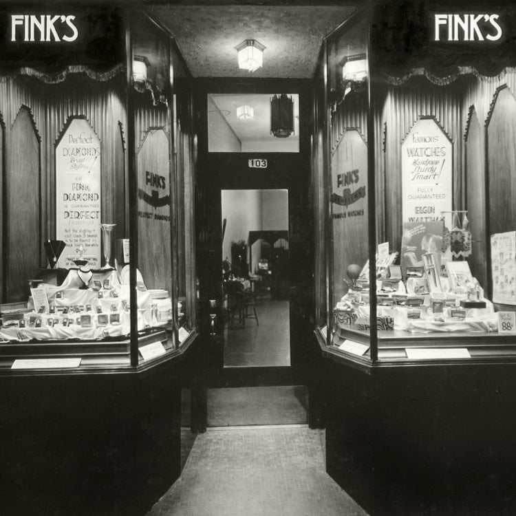 Old Storefront of Fink's Jewelers
