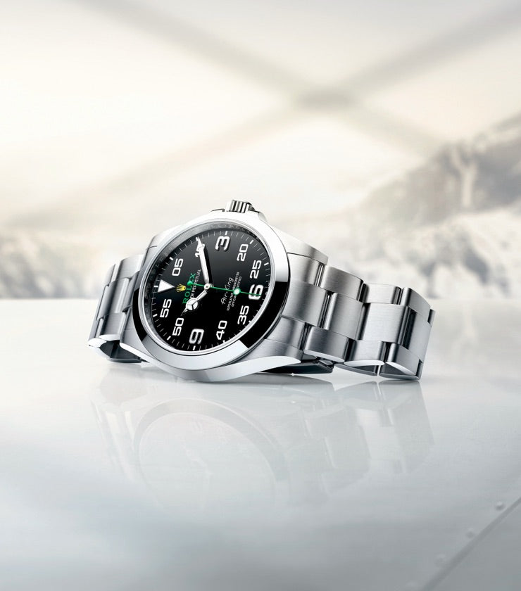 Rolex Air-King in Oystersteel, m126900-0001 On Side - Fink's