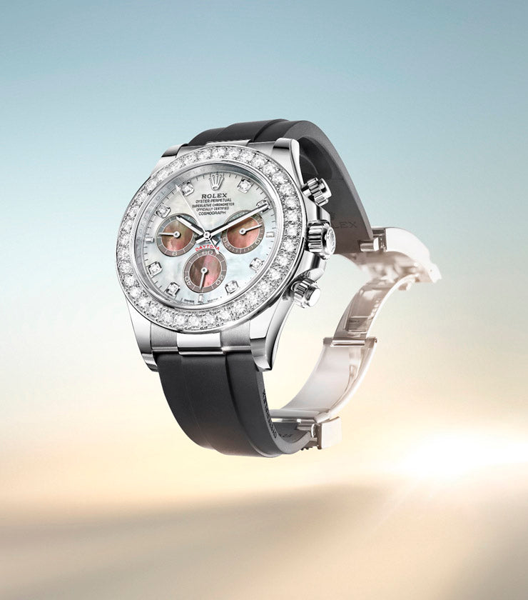 Rolex Cosmograph Daytona in White Gold and Diamonds, m126589rbr-0001 - Fink's