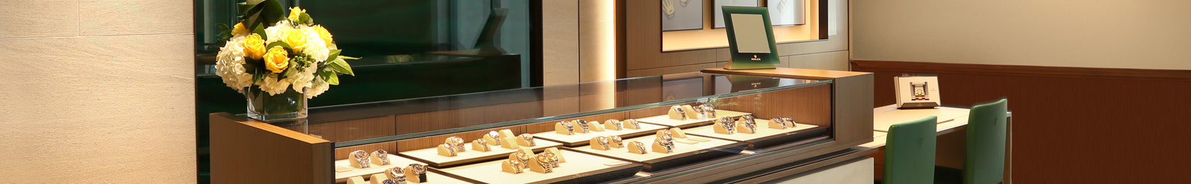 Rolex Display Case Banner