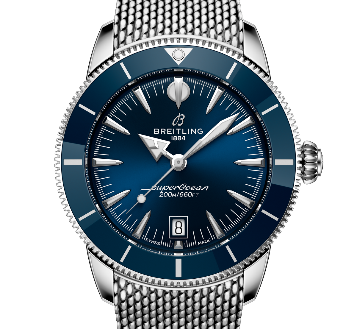 Breitling Superocean Blue and Silver Watch Breitling Superocean II A17312 | Breitling Watches – Grand  main image 3