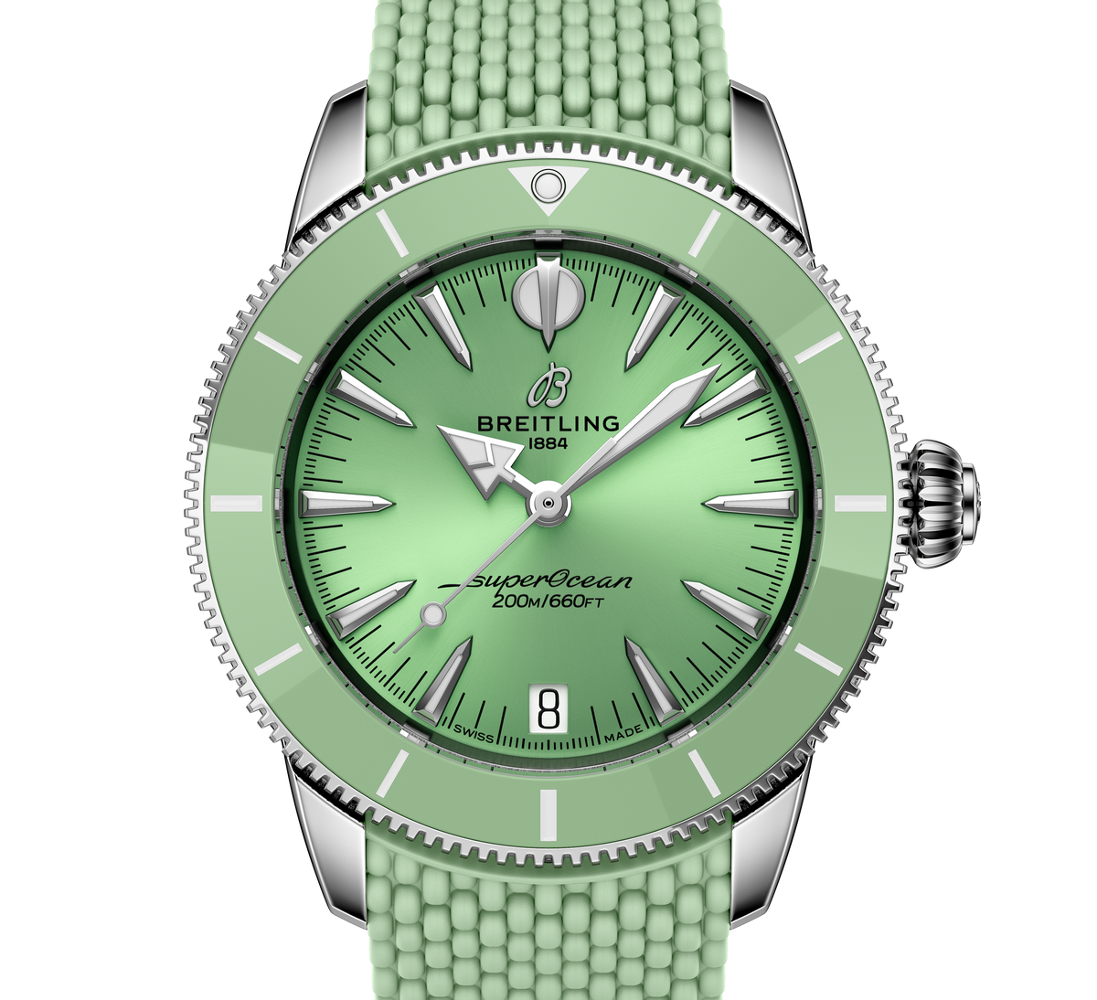 フランクリンミント Breitling Superocean Heritage Automatic 36 Mint Strap | Fink's
