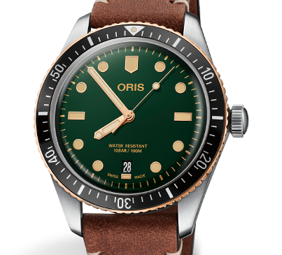 Oris Divers Sixty-Five Watch with Green Dial 40mm | Fink's