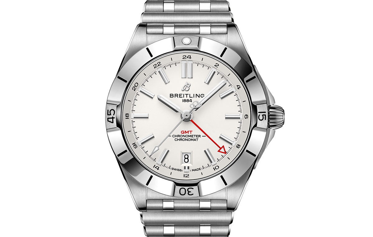 Breitling Chronomat 40mm GMT Watch with White Dial Fink's