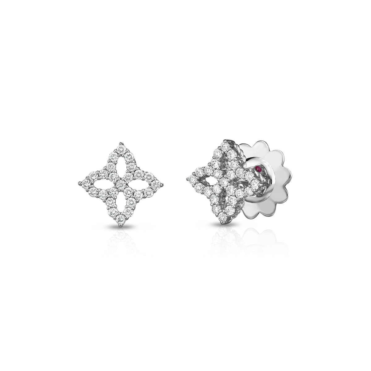 Roberto Coin Diamond Princess Flower Stud Earrings Fink's