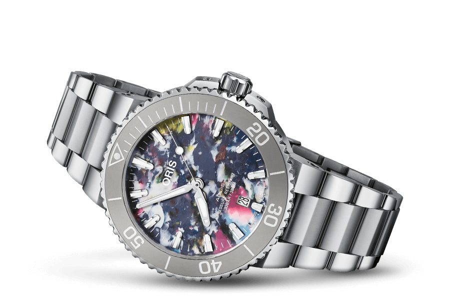 Oris Aquis Date Watch with Multicoloured Dial 42mm