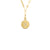 Roberto Coin Zodiac Medallion 18K Yellow Gold Diamond Gemini Medallion Necklace