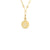 Roberto Coin Zodiac Medallion 18K Yellow Gold Diamond Leo Medallion Necklace