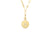 Roberto Coin Zodiac Medallion 18K Yellow Gold Diamond Pisces Medallion Necklace