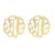 Fink's 20mm Classic Monogram Stud Earrings