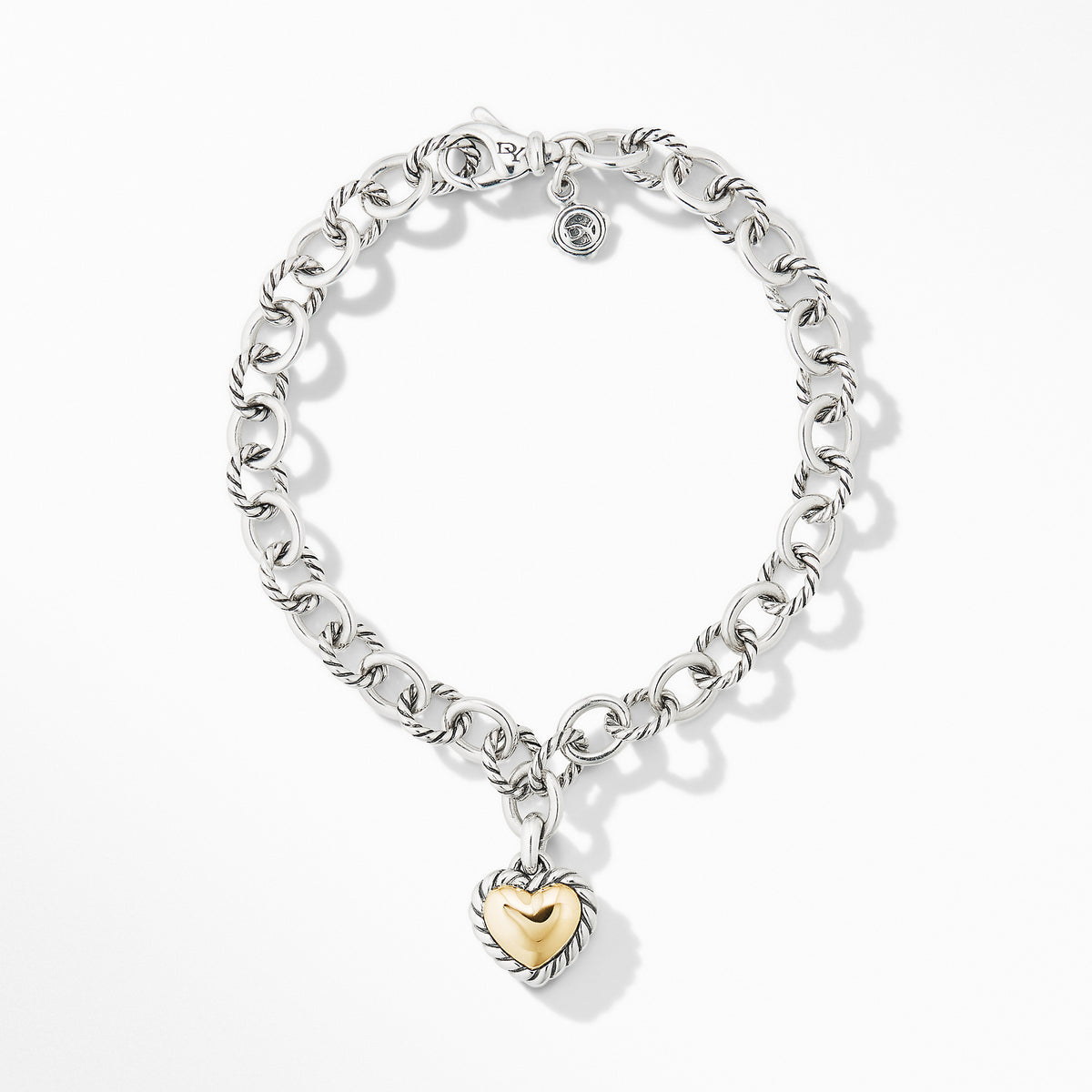 David Yurman The Cable Collectibles® Collection Bracelet in Silver and 18-Karat Yellow Gold
