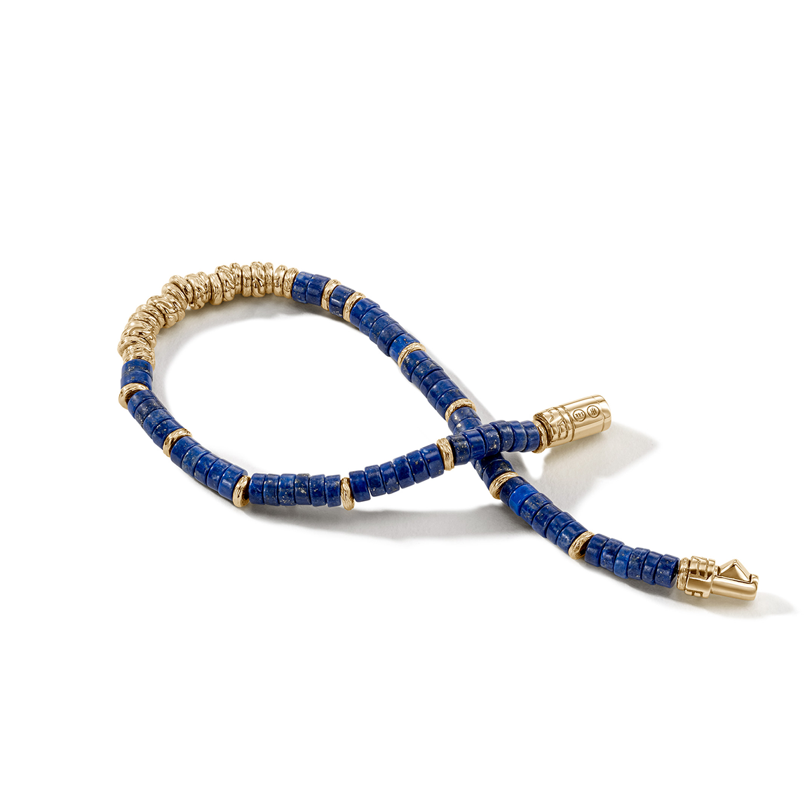 John Hardy Heishi Gold Bracelet with Lapis Lazuli | Fink's