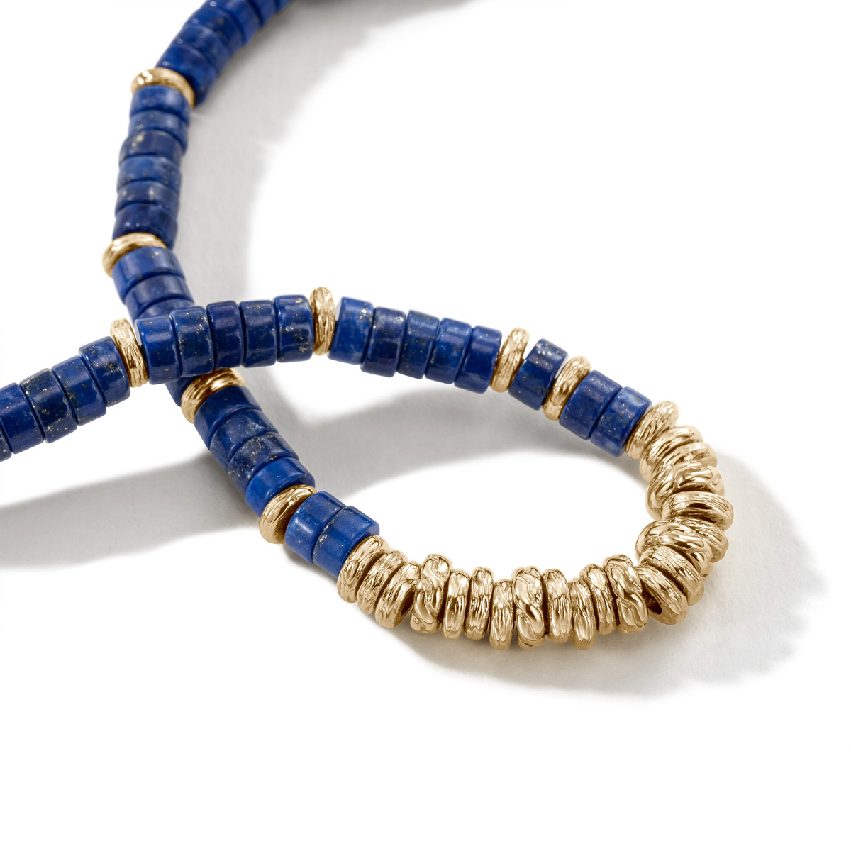 John Hardy Heishi Gold Bracelet with Lapis Lazuli | Fink's