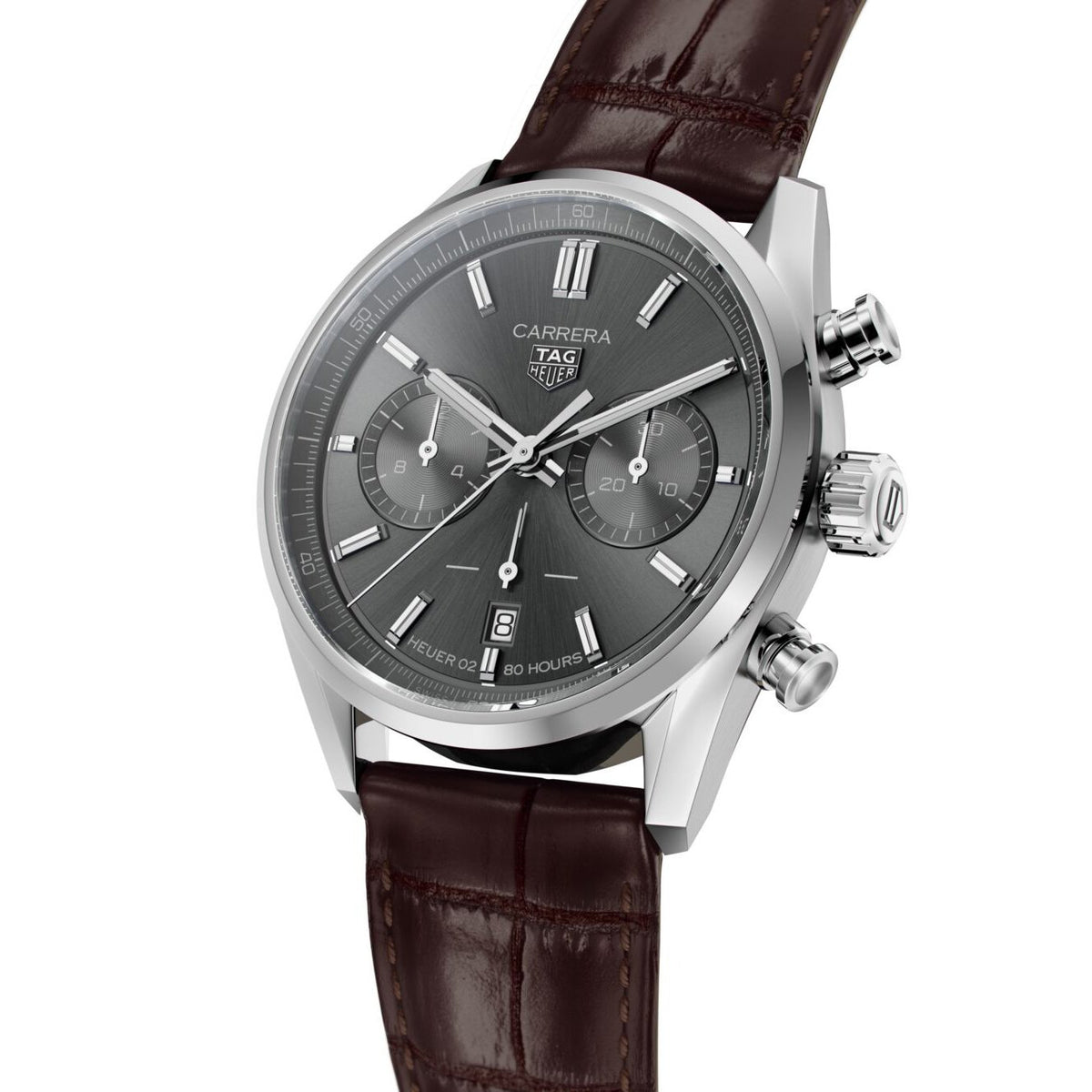 TAG Heuer Carrera Chronograph Watch Leather Strap