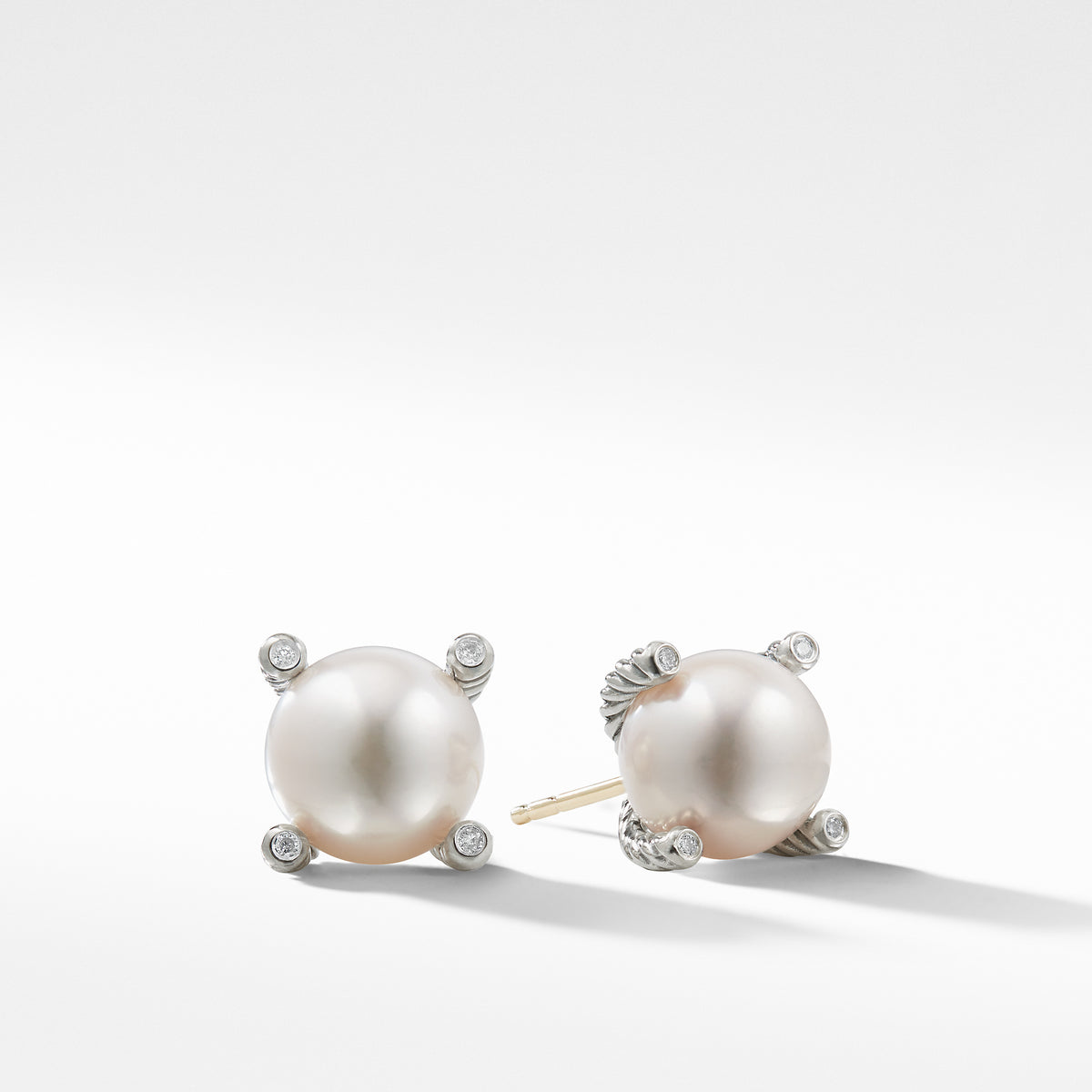 【最終価格】DAVID YURMAN シルバー ブラックダイヤモンド ピアス 最終価格】DAVID YURMAN シルバー ブラックダイヤモンド ピアス