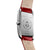 Longines DolceVita Collection 23mm Ladies' Watch on Red Leather Strap