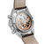 Back of TAG Heuer Carrera Elegant Men's Calibre Heuer 02 Automatic Chronograph Silver Dial Watch with Leather Strap