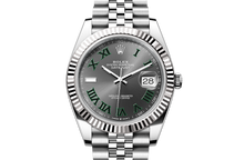 Datejust 41, Oyster, 41 mm, Oystersteel and white gold Front Facing