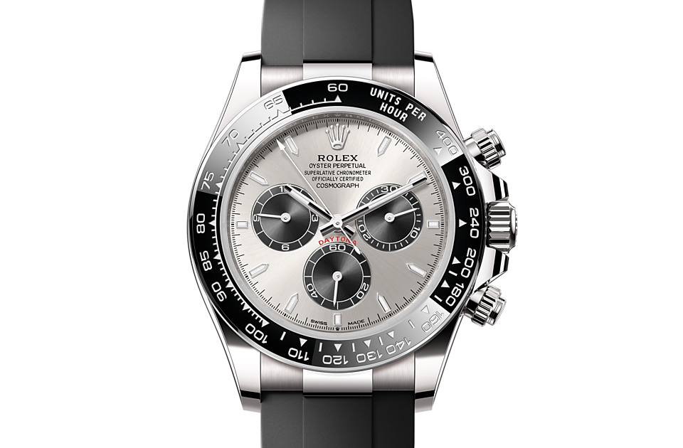 Cosmograph Daytona, Oyster, 40 mm, white gold Front Facing