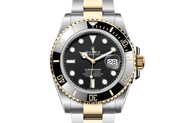 Submariner Date, Oyster, 41 mm, Oystersteel and yellow gold Front Facing