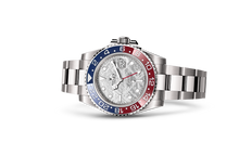GMT-Master II, Oyster, 40 mm, white gold Laying Down