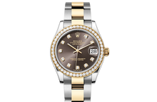 Datejust 31, Oyster, 31 mm, Oystersteel, yellow gold and diamonds Front Facing