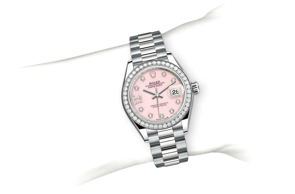 Rolex Lady-Datejust in White Gold and Diamonds - M279139RBR-0002 at Fink's Jewelers