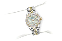Rolex Lady-Datejust in Oystersteel, Yellow Gold, and Diamonds - M279383RBR-0019 at Fink&#39;s Jewelers