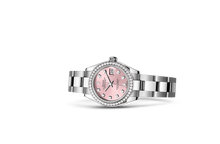 Lady-Datejust, Oyster, 28 mm, Oystersteel, white gold and diamonds Laying Down