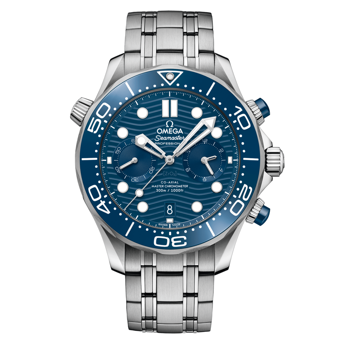 OMEGA Seamaster Diver 300m Co-Axial Steel and Blue | Fink's