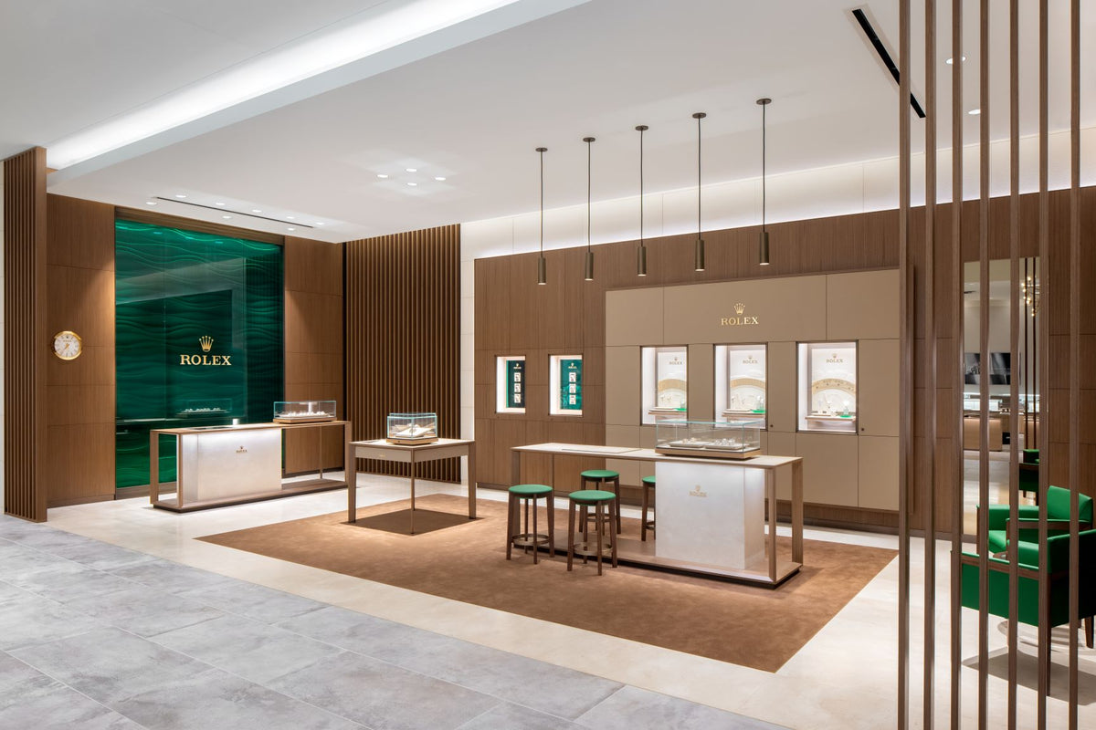 Inside Fink's Jewelers Rolex Counter