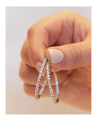 Diamond hoop earrings at Fink's Jewelers