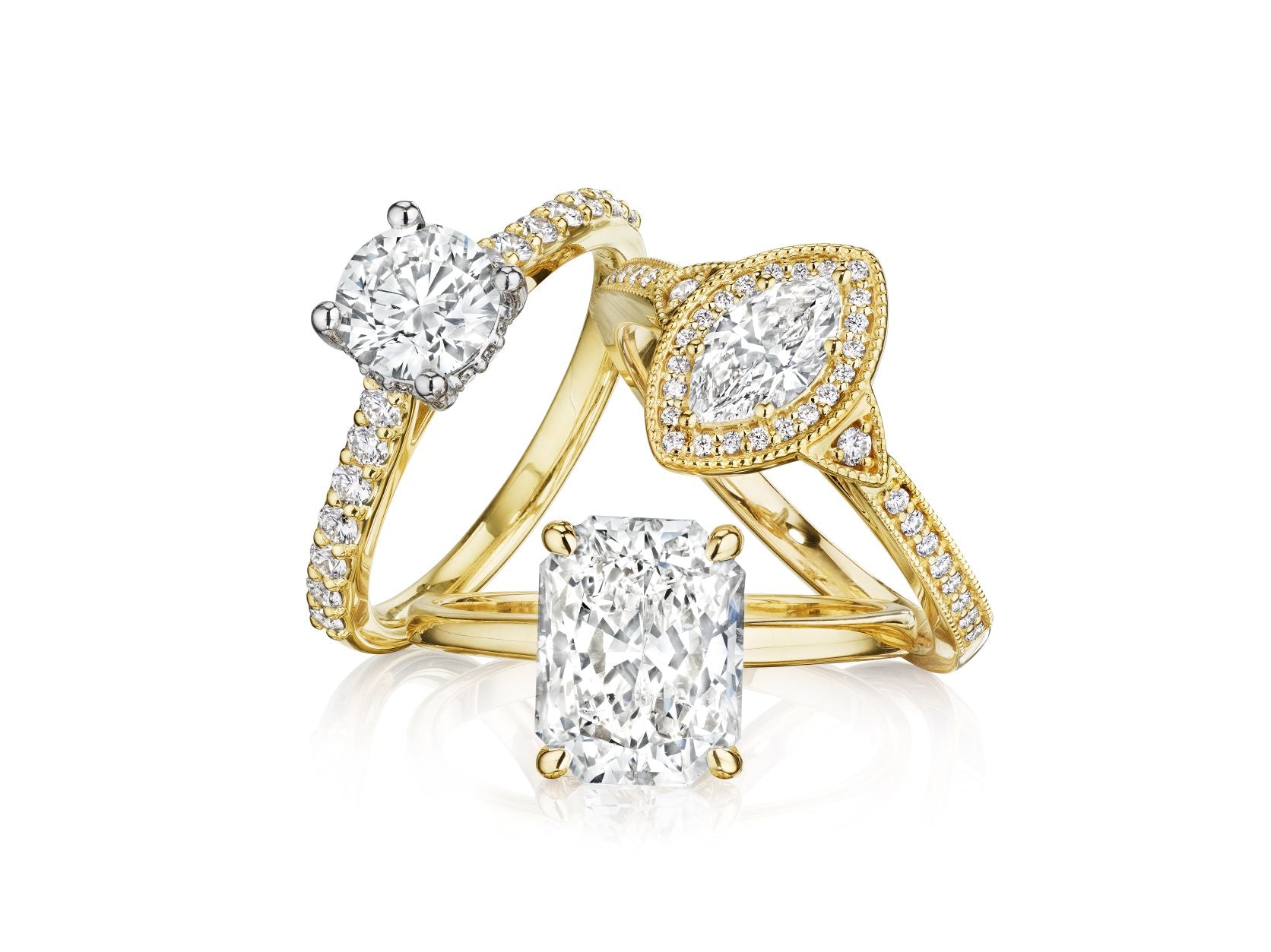 Pear Shaped Diamond Engagement Ring - K. Alan Smith